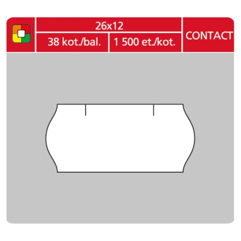 Etikety 26x12 Cont. bílé Vysoce Kvalitní